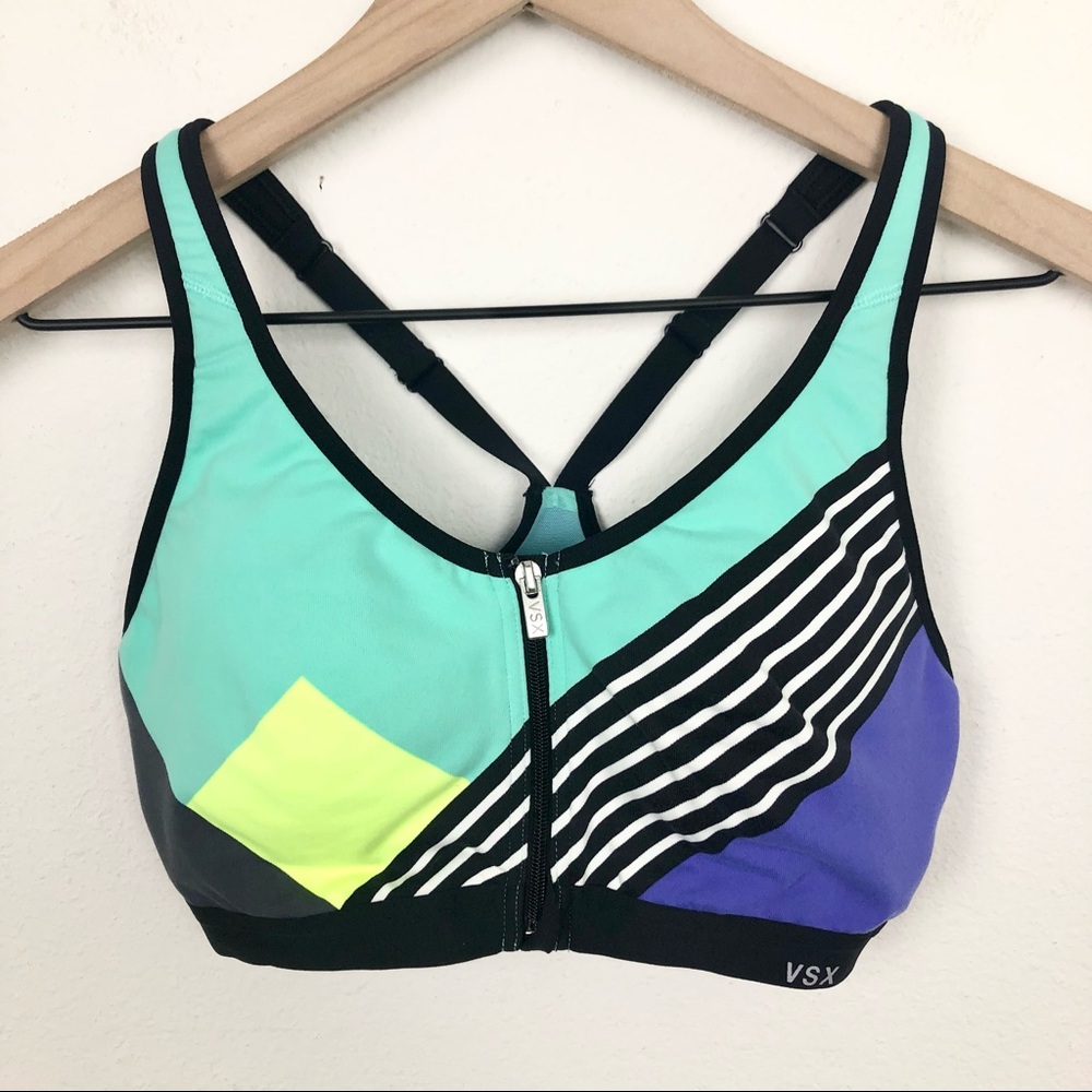 VSX Colorblock Knockout Front Close Sports Bra